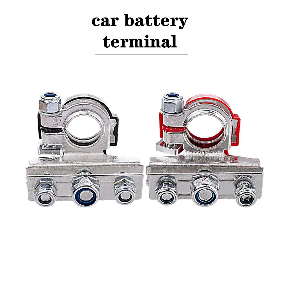 1Pair 12V 24V Automotive Car Top Post Battery Terminals Wire Cable Clamp Terminal Connectors Car accessories