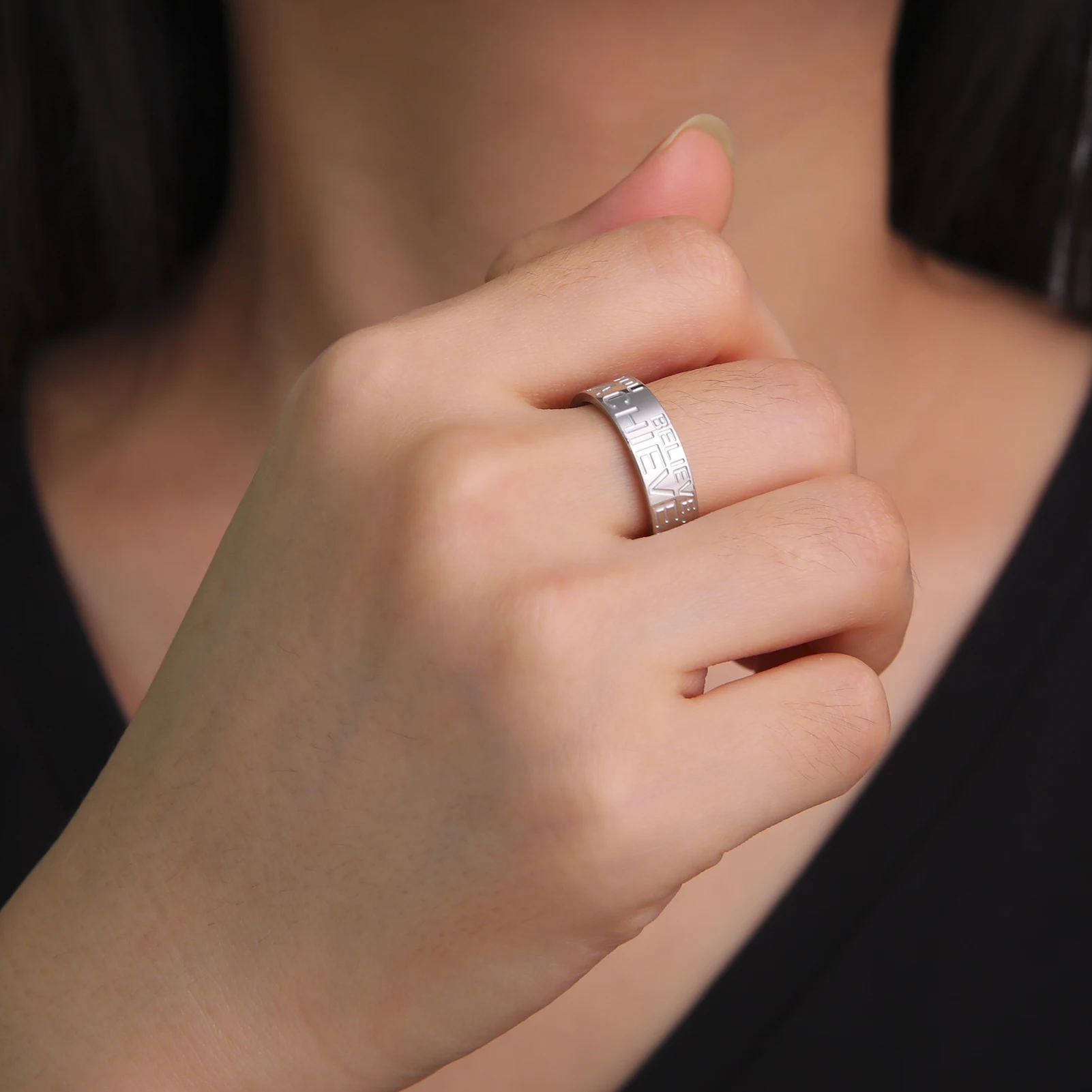 Jeshayuan если вы считаете Вы добьетесь веры кольцо смелость ободрение для