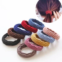 1020pcs thick elastic hair bands for women girl plaid striped wave hair ties rope ponytail holder rubber bands hair accessories