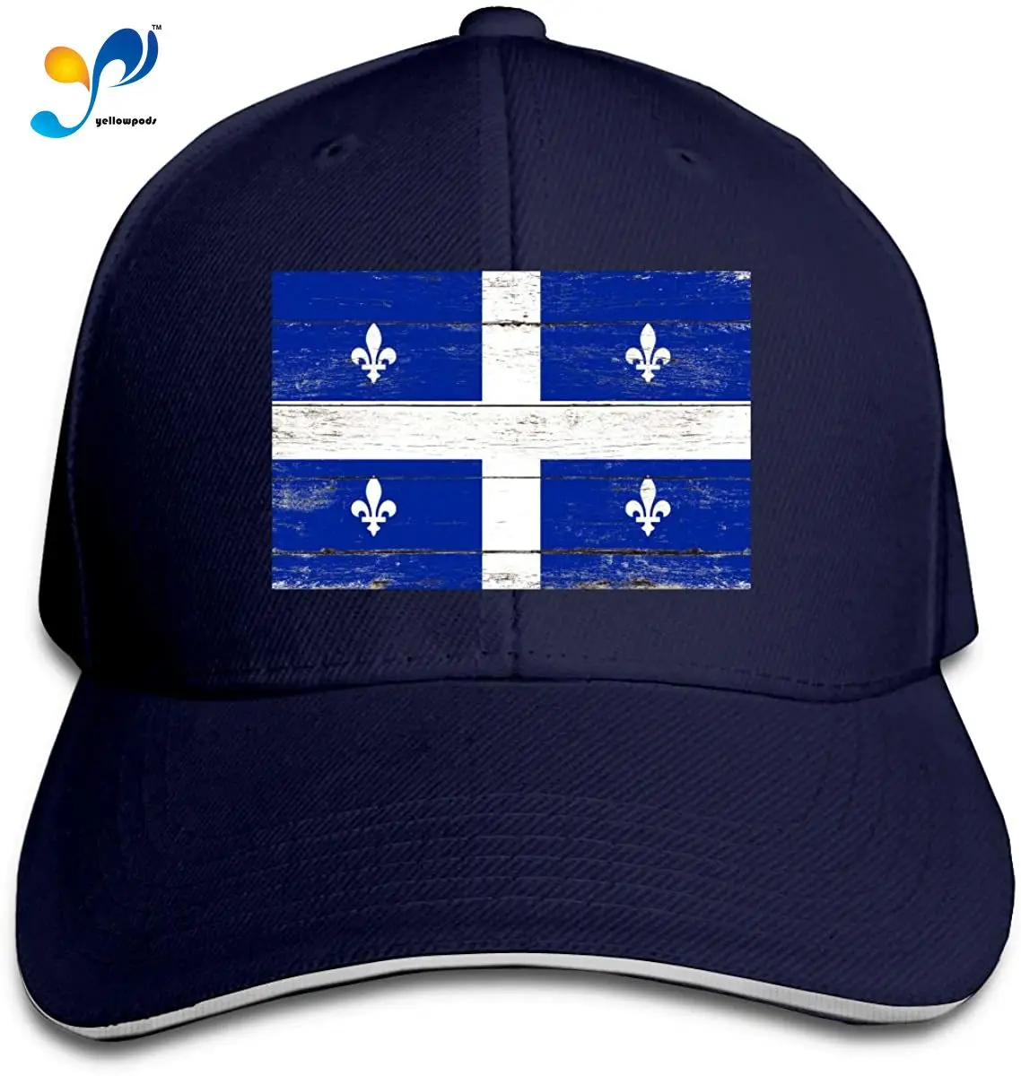 

Quebec City Canada Flag Men Cotton Classic Baseball Cap Adjustable Size