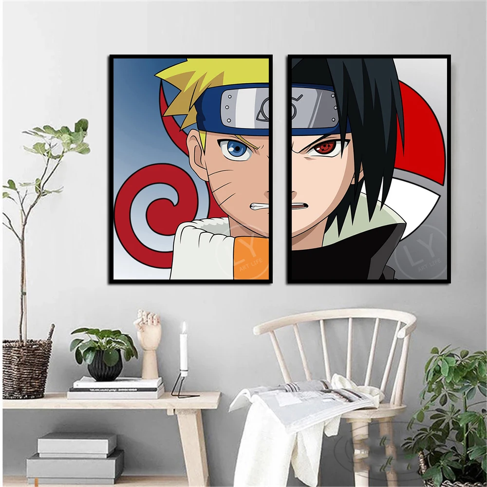 

Japanese Anime Naruto Poster Anime Character Print Wall Art Canvas Painting Printmaking Home Bedroom Wall Picture Decorative Mur