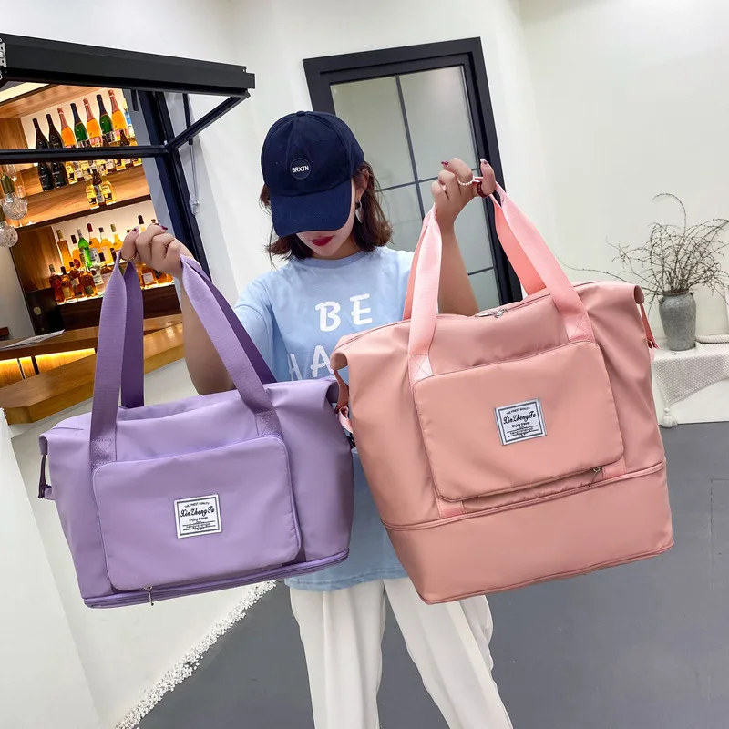 

Большая складная дорожная сумка для плавания, водонепроницаемый чемодан, тоут, сухая и влажная сумка для спортзала, йоги, сепаратио, для жен...