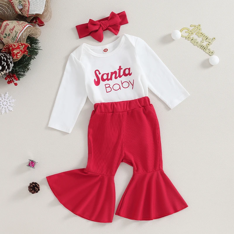 

Детский комбинезон с длинным рукавом и надписью «My First Christmas»