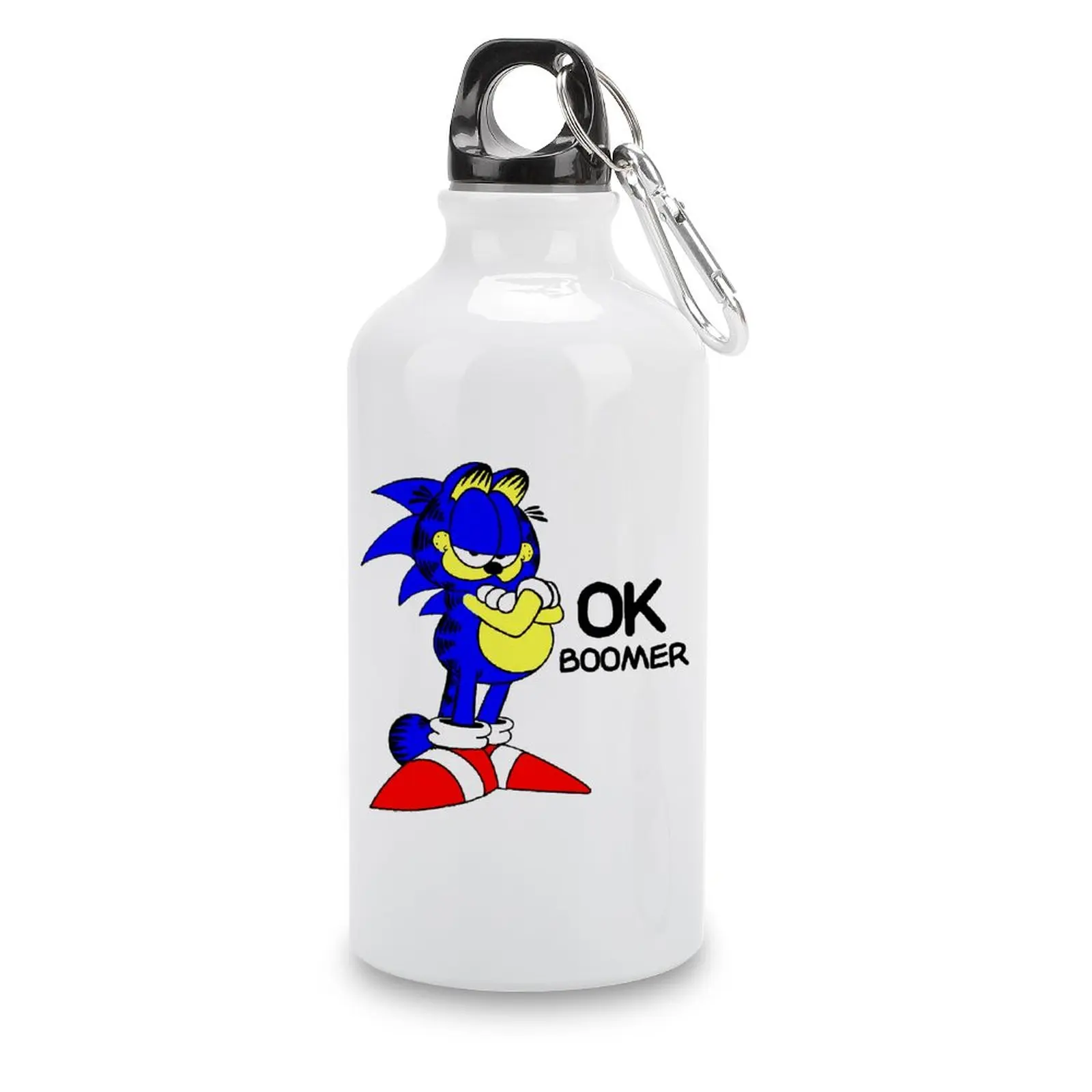 

DIY Bottle Ok Boomer Sanic The Garfile Cat Sport Bottle Aluminum Coffee Cups Thermos Flask Top Quality Humor Graphic Kettle