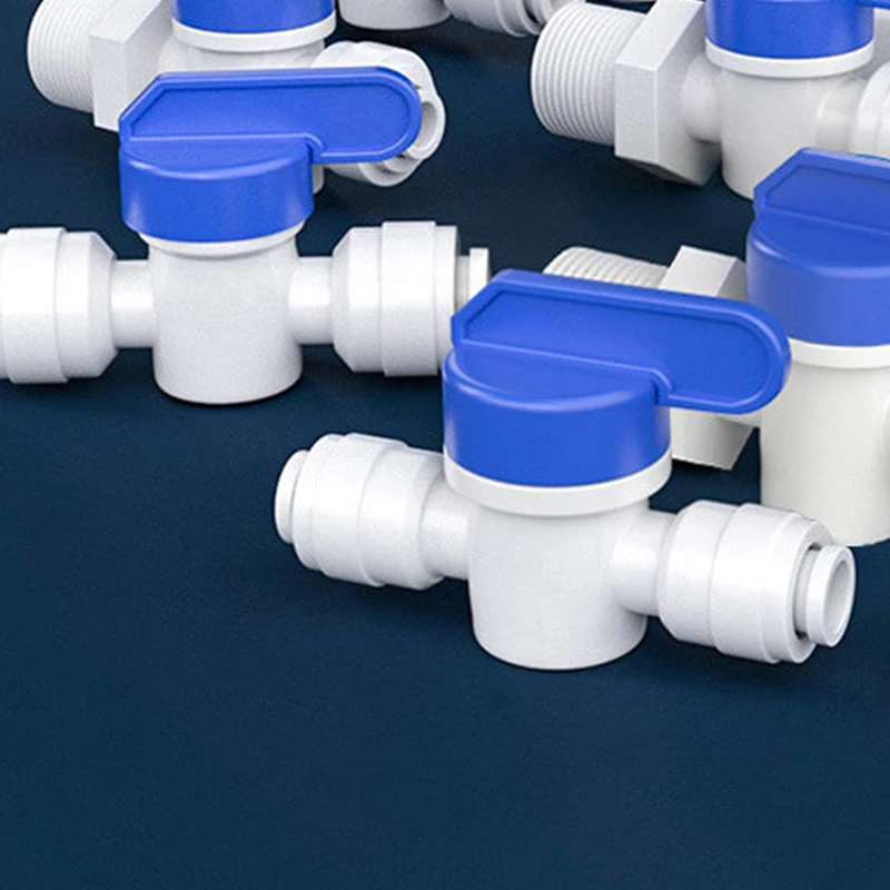 1 шт. фитинг для аквариума пластиковый шаровой кран 1/4 дюйма наружный диаметр 3/8