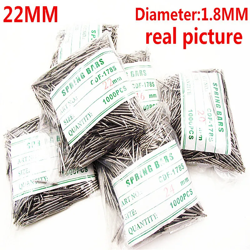 Wholesale 1000PCS / Bag High Quality Watch Repair Tools & Kits 22MM Spring Bar Watch Repair Parts Diameter 1.8MM - BS834