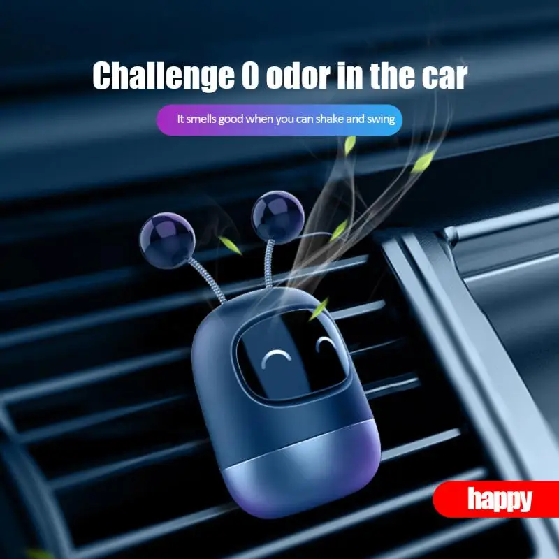 

Aluminum Alloy Multifunctional Air Vent Freshener Universal Air Outlet Car Perfume Cute Car Air Fresheners Vent Clips Robot Mini