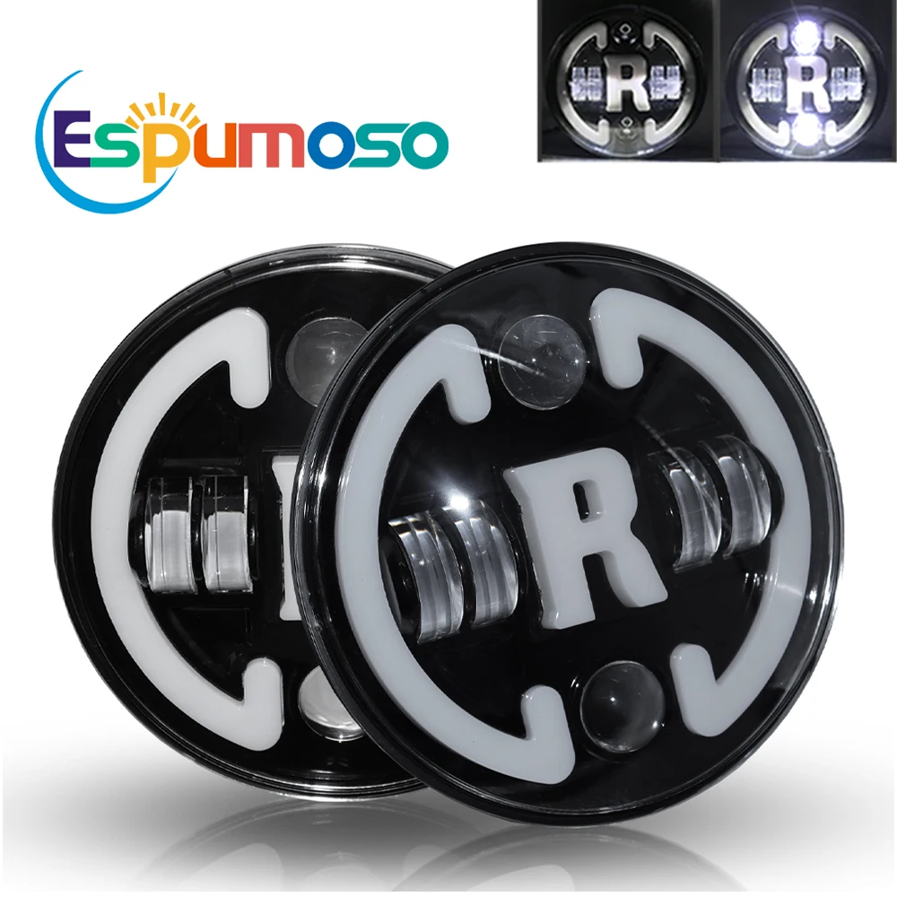 7-дюймовые Автомобильные дневные ходовые огни для внедорожника Harley Wrangler