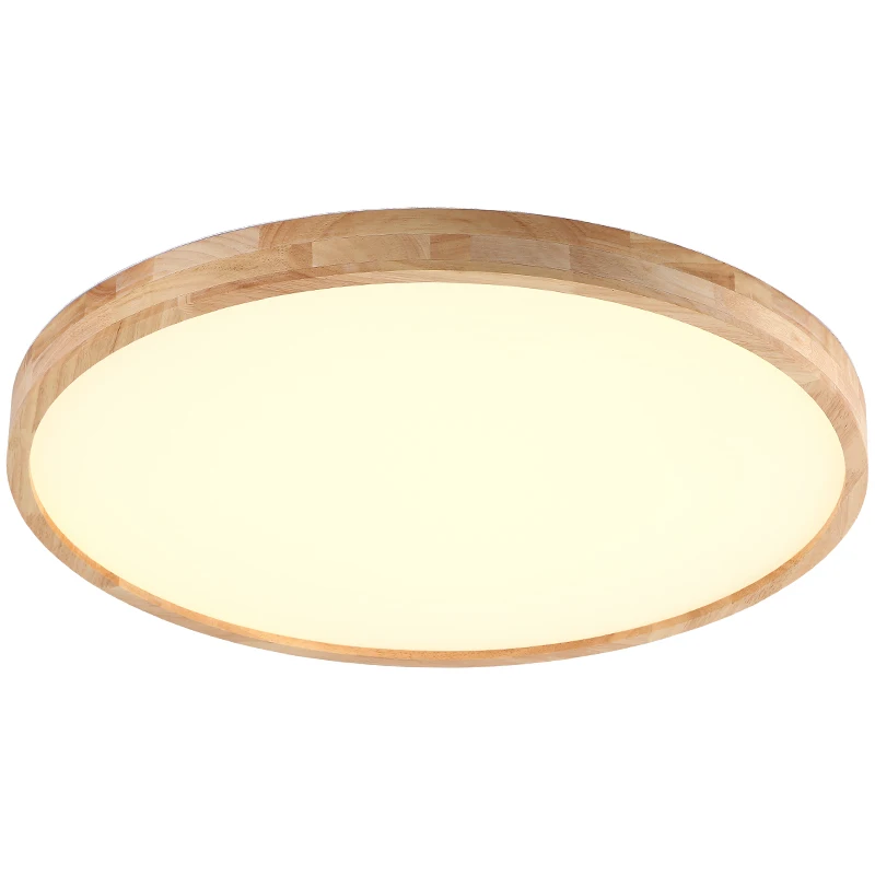 

Nordic Ultra-thin Wood Ceiling Lamp Solid Wood Acrylic LED Ceiling Lamp Living Room Bedroom Aisle Light Remote Led Ceiling Lamp