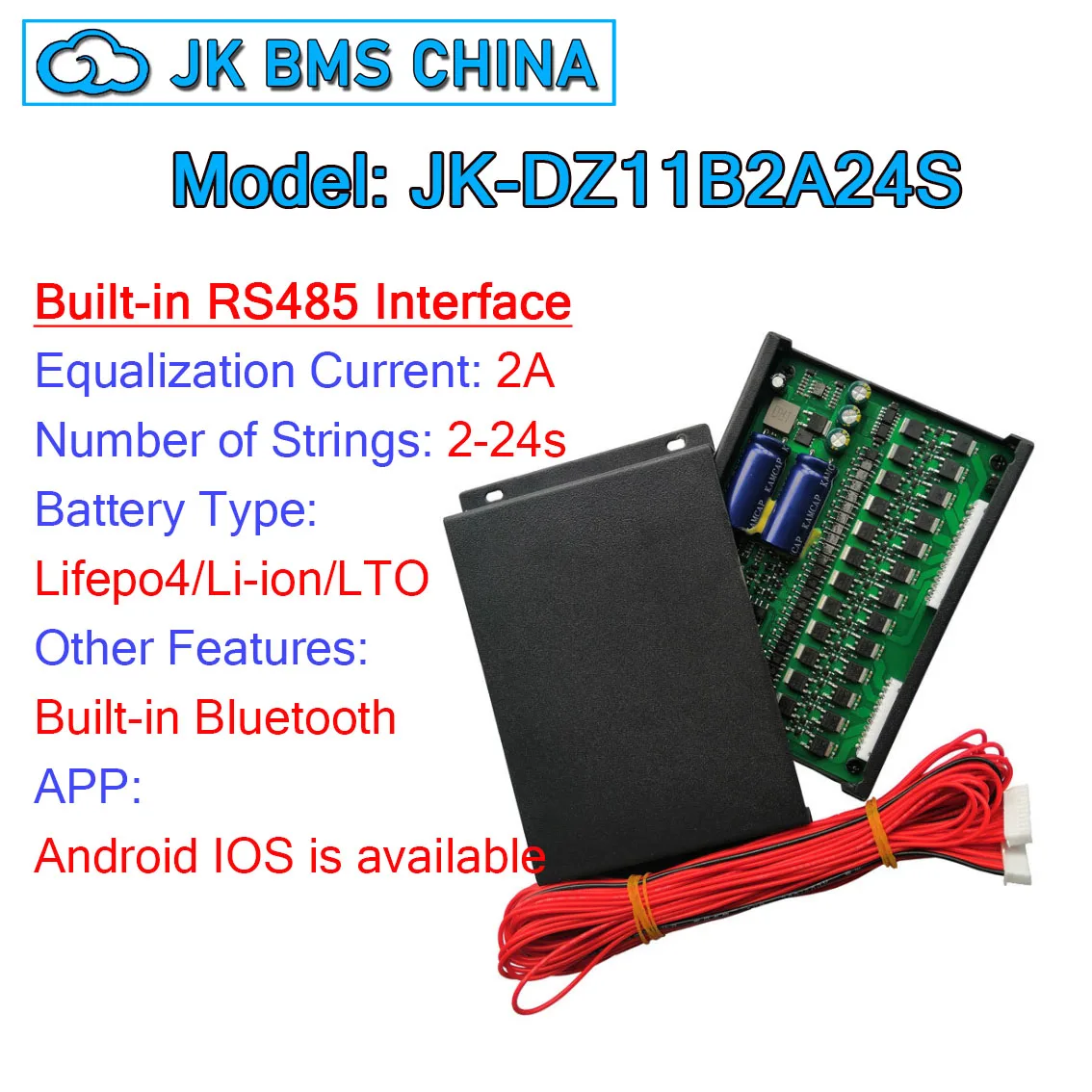 Активный стабилизатор JK Smart 2s 8s 16s 20s 24s 12 В 24 48 60 А 72 в 2 4 а 5 10