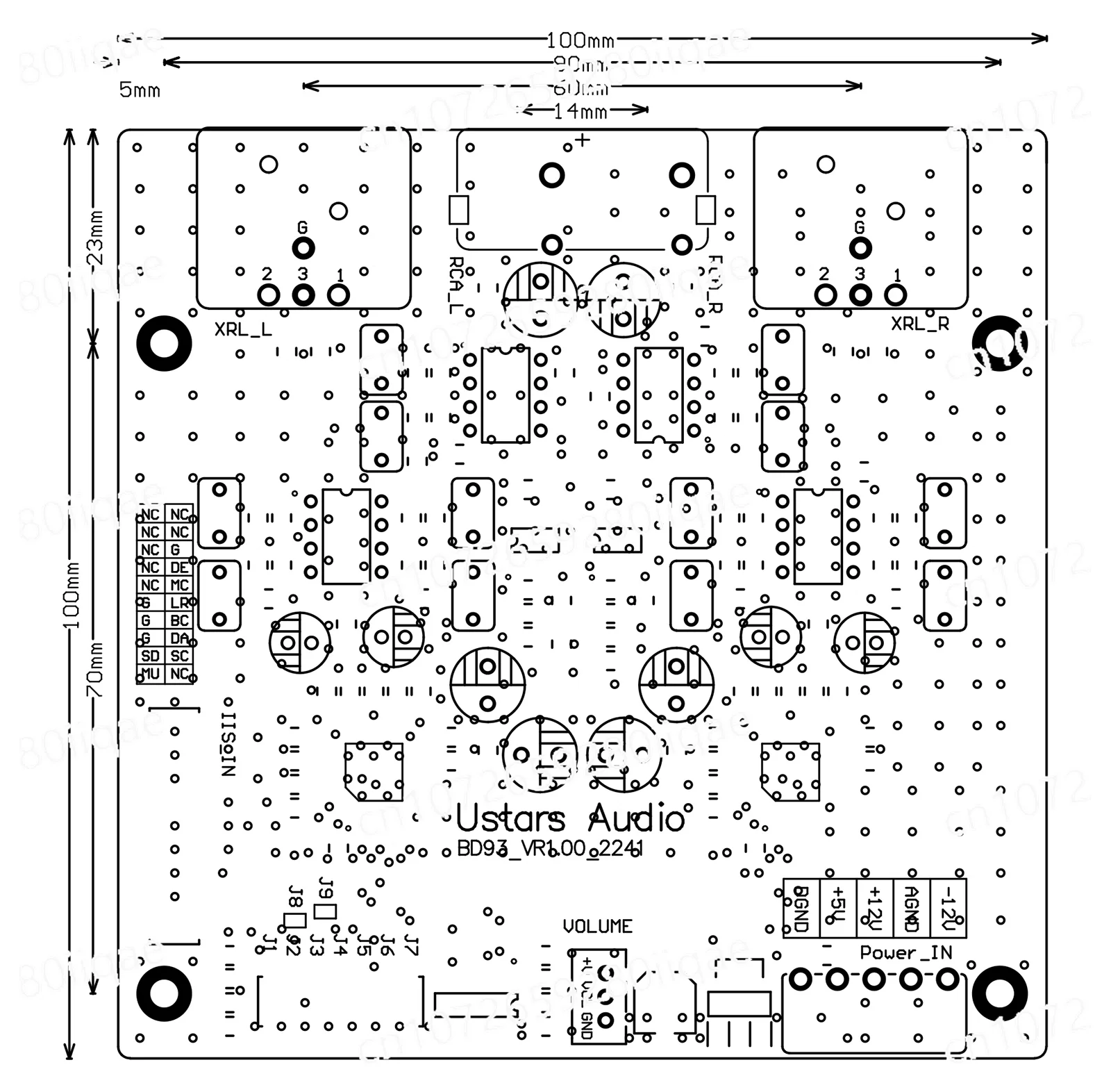 Ustars Audio BD93 Dual AK4493 SEQ DAC Fever HiFi декодер комплект жесткого декодирования DSD плата