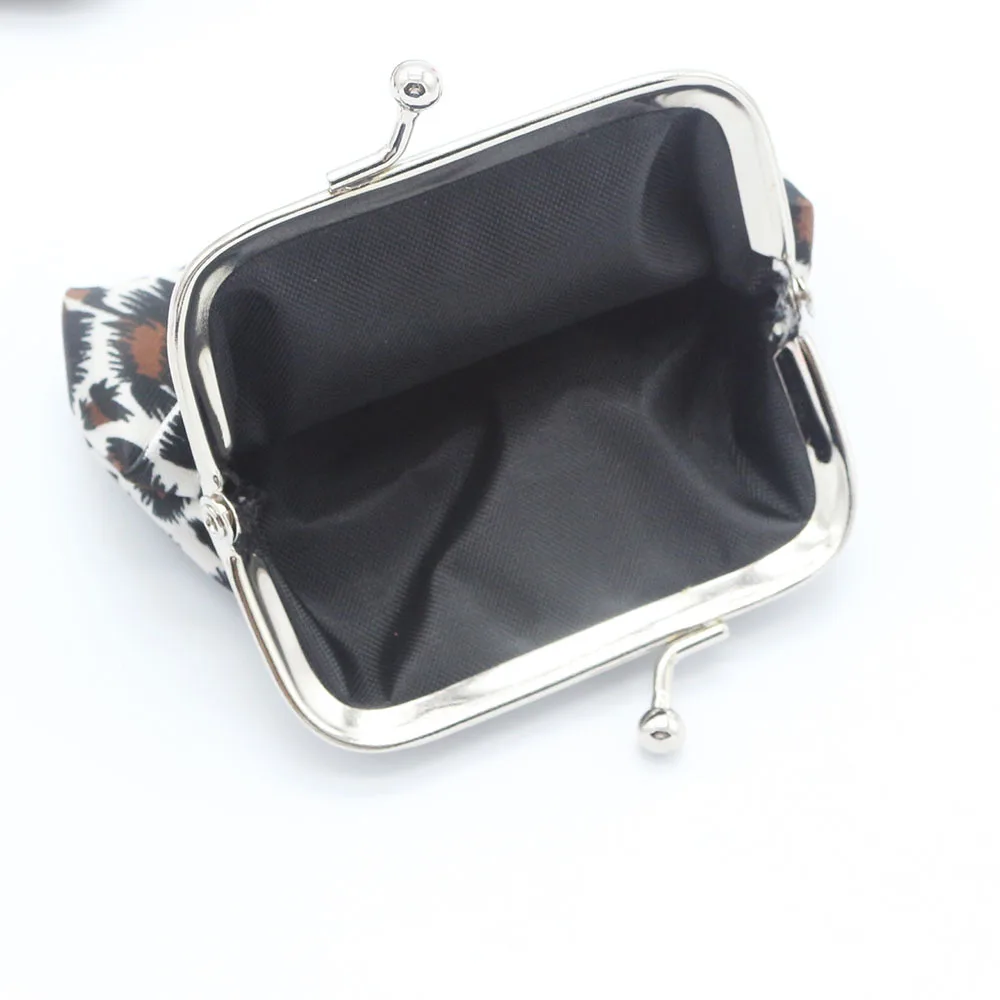 

New Arrival Coin Purse Women's Small Leopard Print Purse Polyester Wallet Female Pouch Coin Wallet Mini Clutch Money Bag