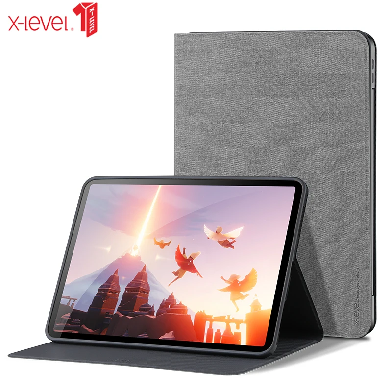 

X-Level Canvas Smart Case For Xiaomi MiPad 5 / Mi Pad 5 Pro Tablet Ultra Slim Cloth Stand Sleep Wake Smart Cover for MiPad 5 Pro