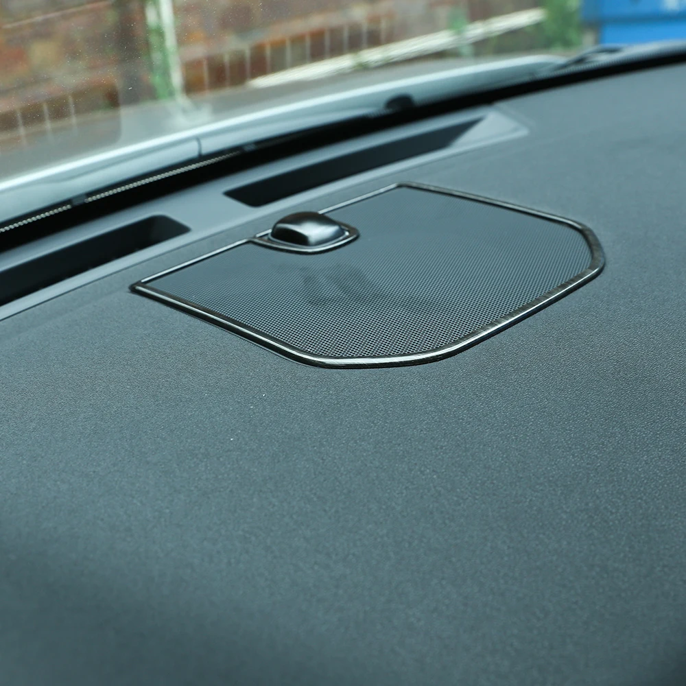 

1 Pcs Black Wood Grain Dashboard Speaker Frame Trim For Land Rover Discovery Sport 2015 2016 2017 Car Accessories fast ship