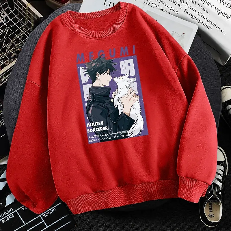 

Inspired By Jujutsu Kaisen Cosplay Cartoon Manga Back To School Print Harajuku Graphic Kawaii Hoodie for Men Women