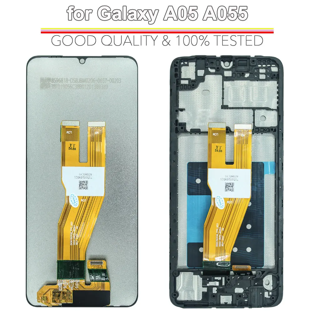 Фото ЖК-дисплей для Samsung Galaxy A05, сенсорный экран-дигитайзер для Samsung A05 A055 A055F, замена ЖК-экрана для телефона A055F №2