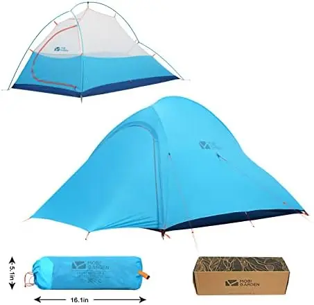 

GARDEN Camping Tents 1-3 Person Ultralight Backpacking Tent for Hiking and Biking with Footprint, Lightweight Backpacking Tent W