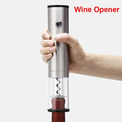 Электрический штопор Circle Joy из нержавеющей стали, автоматический штопор для красного вина, кухонный инструмент, штопор 4 в 1 от youpin