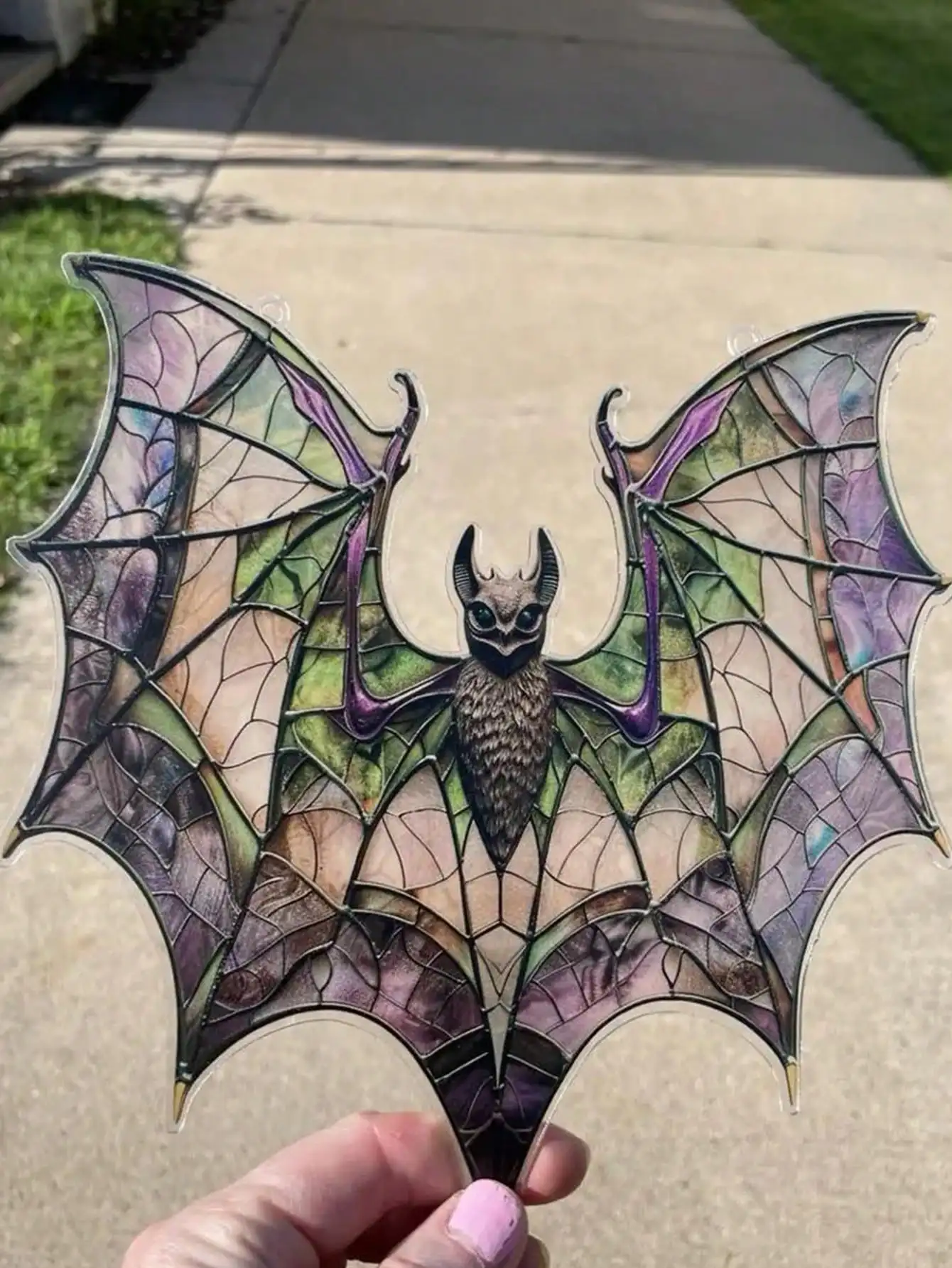 Акриловое Готическое Подвесное Украшение На Окно Летучей Мыши Из Нержавеющей