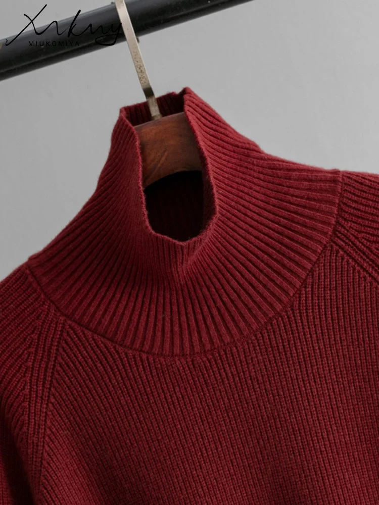 MiuKoMiYa комплект свитер и брюки бордовый