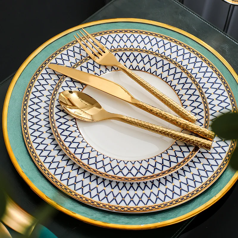 

Luxury Full Tableware of Plates Ceramics Cutlery Tableware Kitchen Set Ustensiles Plats Dinnerware Vajilla Kitchen Utensils