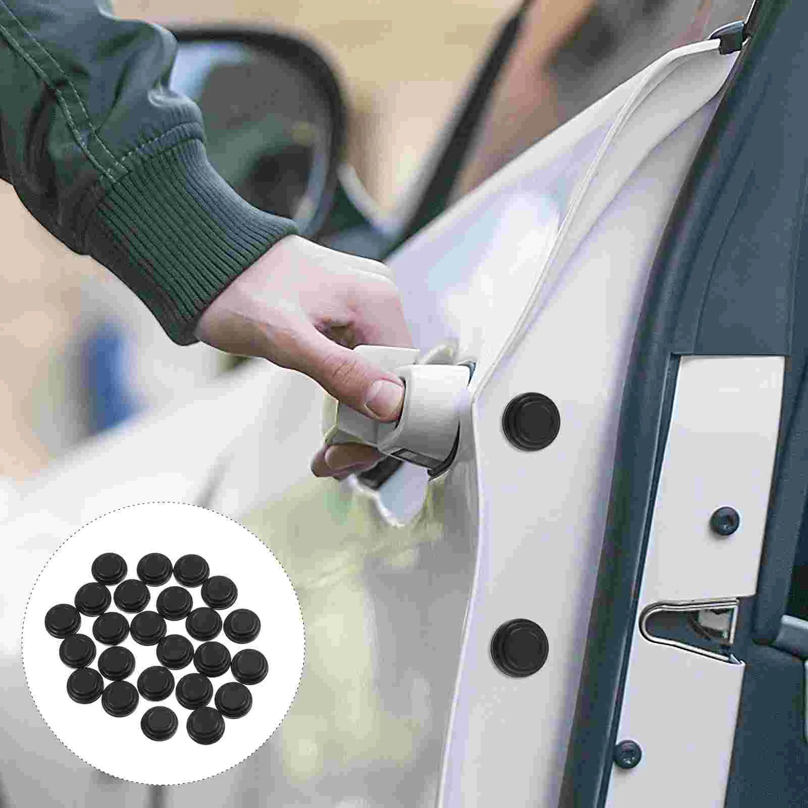 

24 Pcs Washer Automotive Stickers Car Accessories Shock-proof Pads Soundproof Silica Gel Muffler Anti-collision Silicone