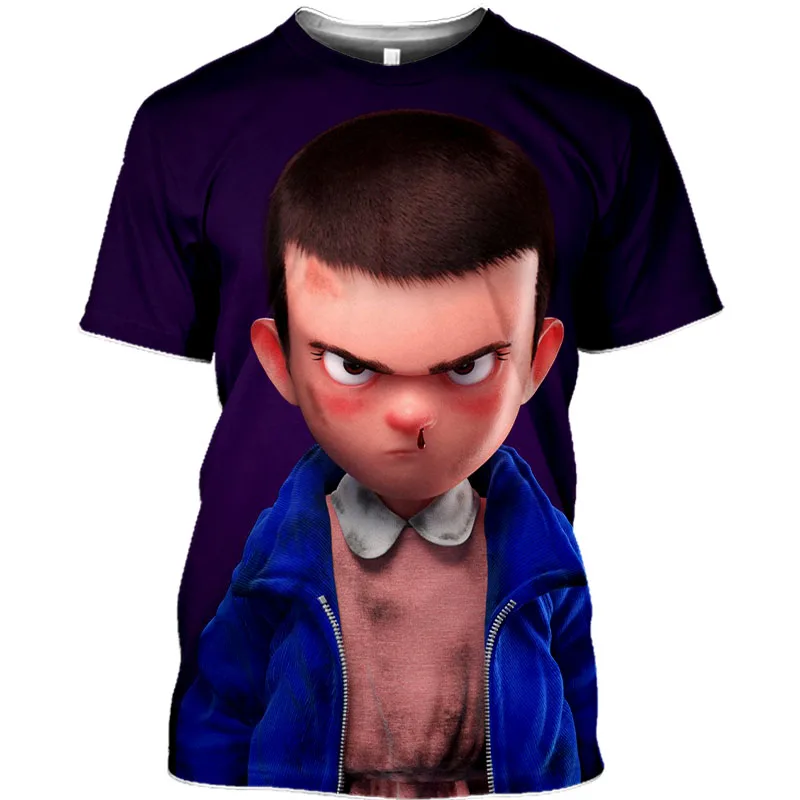 

3D Printed Stranger Things Season 4 T-shirt Cool Oversized T Shirt Graphic Anime Shirt Sudaderas Casual Streetwear Mens Clothing