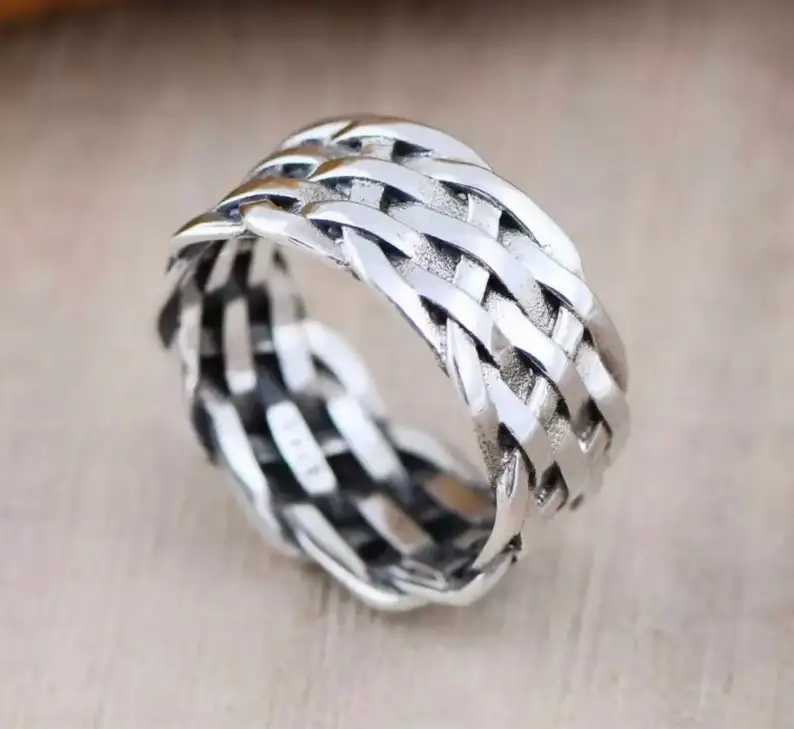 

braided ring men women, rings for women