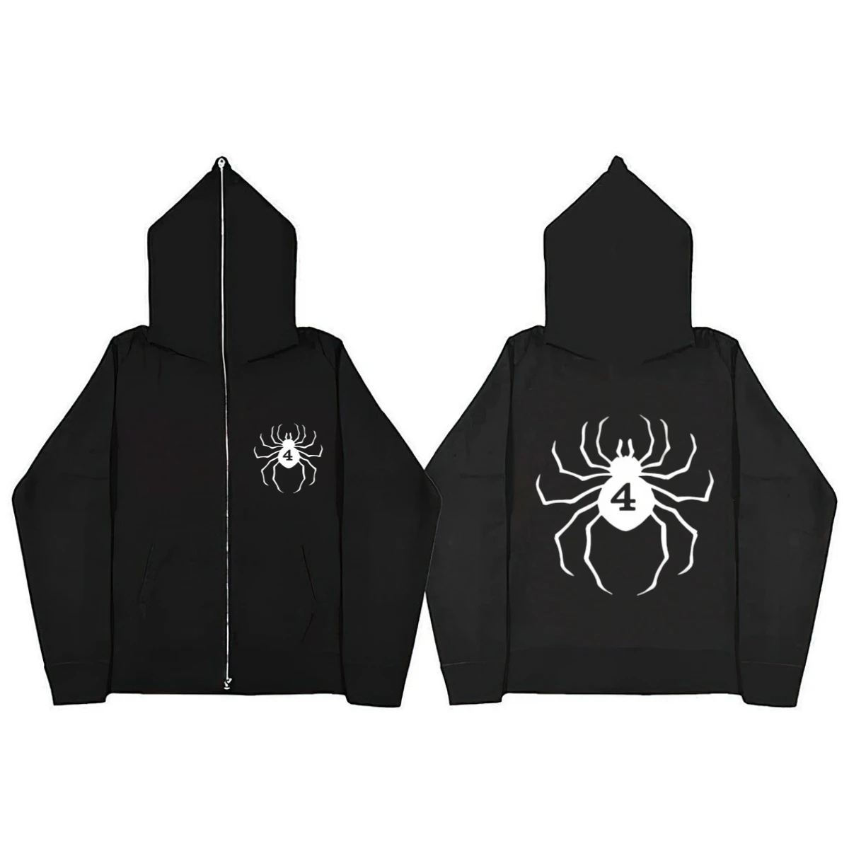 

Phantom Troupe Hisoka Y2K Unisex Inner Fleece Hoodies&Sweatshirt Fulll Face Zipper Hunter X Oversized Men's Women's Streetwear