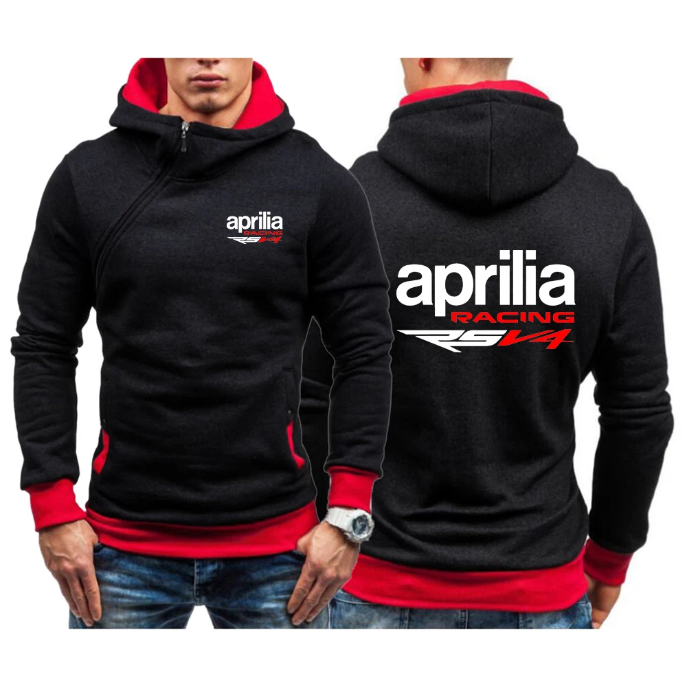 

Новинка 2022, свободный спортивный пуловер Aprilia Racing RSV4 для бега, осенний Новый свитшот для мужчин, однотонный эксклюзивный дизайн с капюшоном