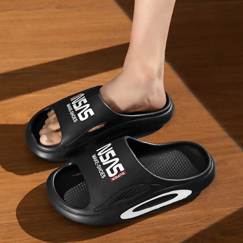 

Summer Slippers Men Indoor EVA Thick Platform Bathroom Slippers Fashion Soft Sole Light Beach Men Sandal Slippers Men Slippers
