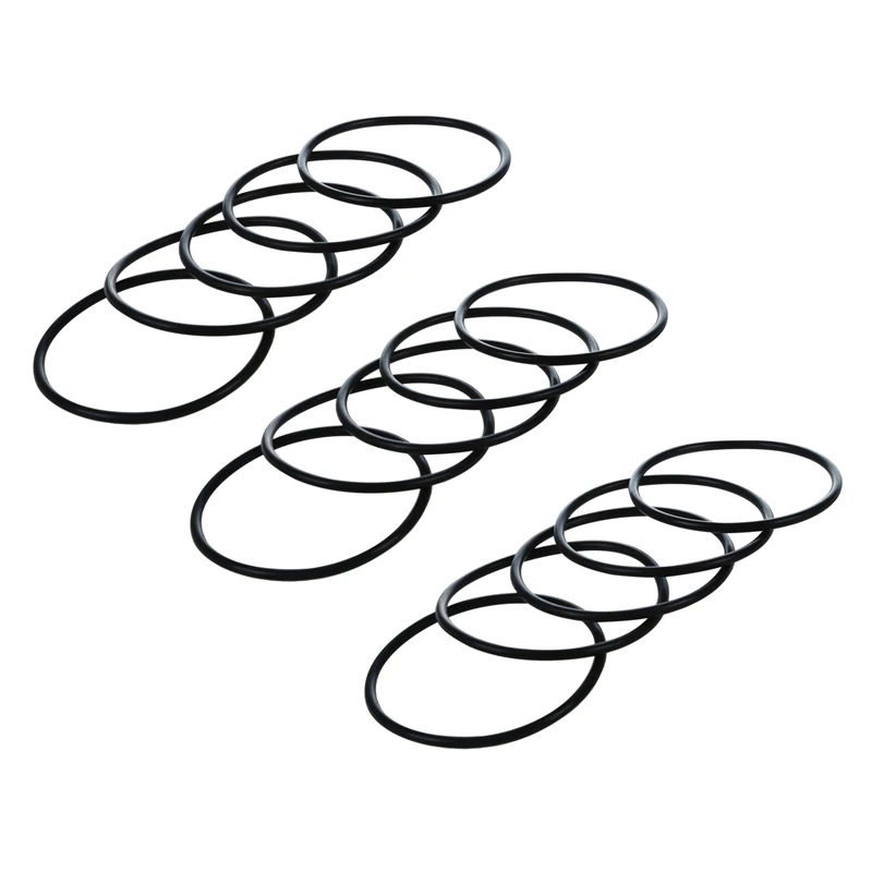 

New 15Pcs 66Mm X 60Mm X 3Mm Mechanical Black Rubber O Ring Oil Seal Gaskets