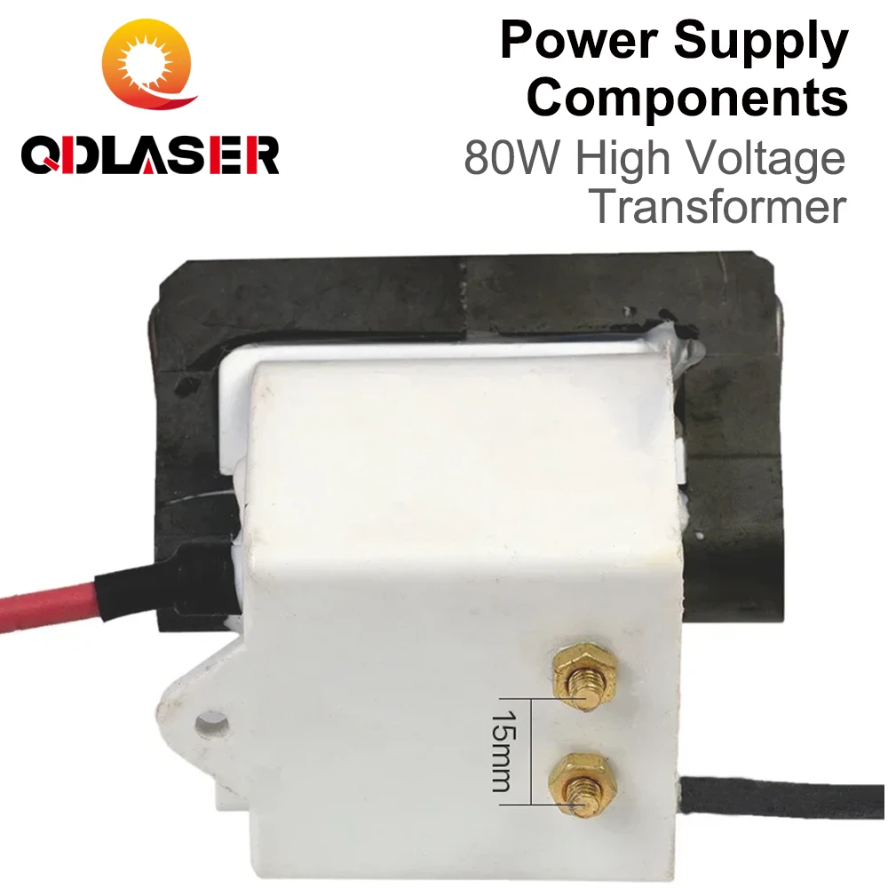 Фото Высоковольтный трансформатор QDLASER CO2 80W PSU (катушка зажигания) для лазерного гравировально-резательного оборудования №4