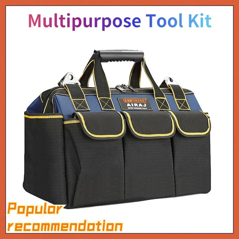 

Upgrade Tool Bag 13/17/19/21 in Electrician Bag 1680D Oxford Waterproof Wear-Resistant Strong Tool Storage Toolkit