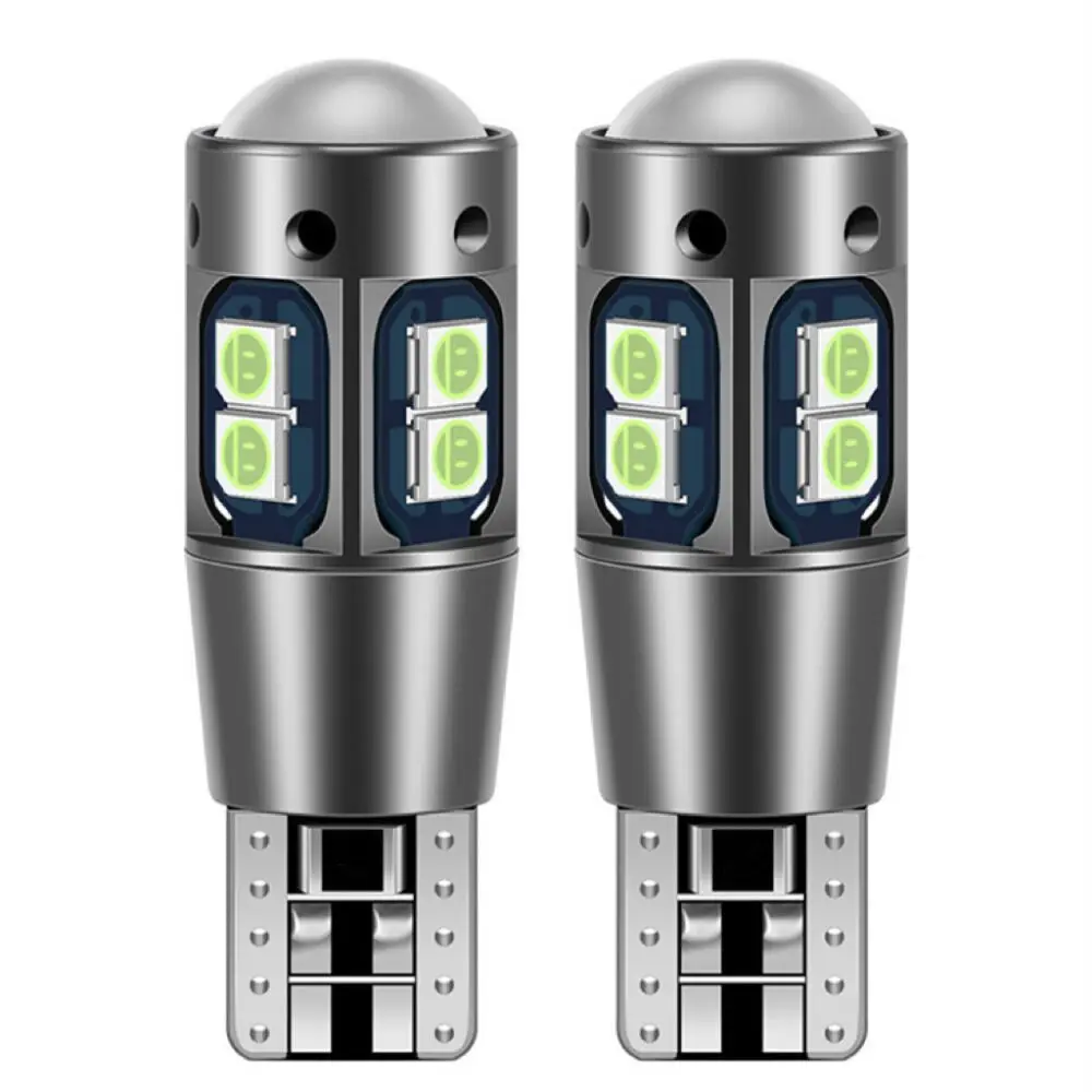 

2 шт., Автомобильные светодиодные лампы T10 W5W 168 192 10SMD 12 В