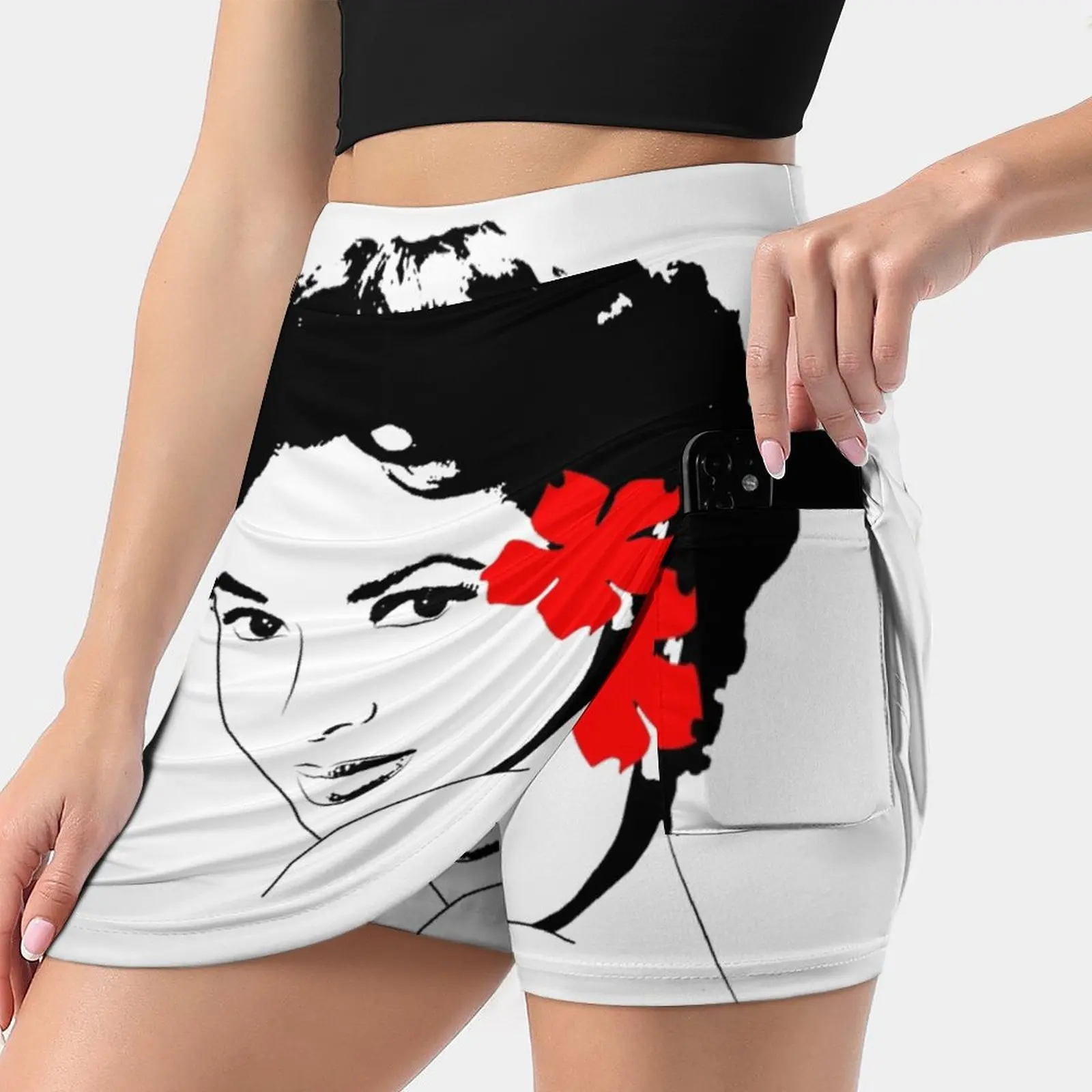 Женская юбка Miss Dorothy Dandridge мини-юбки трапециевидной формы со скрытым карманом History