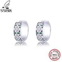 ssteel 925 sterling silver zircon hoop earrings gift for womens luxury small earings gold gothic womens accessoires jewelry