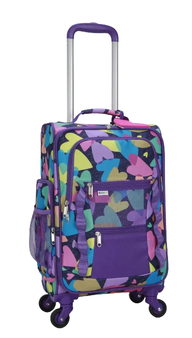3 PC SPREAD LOVE SOFTSIDE WITH PACKING CUBE AND LUGGAGE TAG