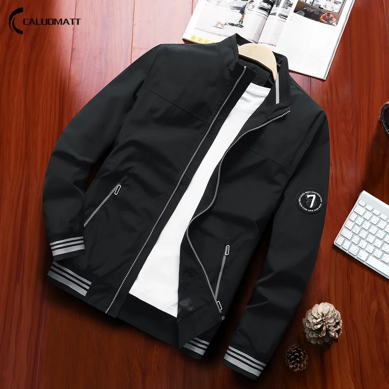 

Casual Jackets Men Lightweight Men's Bomber Jacket Baseball Mens Coats Slim Fit Streetwear Clothes Spring Autumn 2023 EU Size