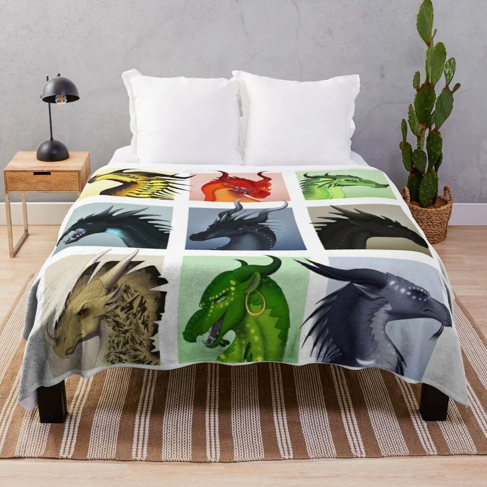 

Wings of Fire - Bad Guys Throw Blanket blankets for bed Large knit plaid Blanket for sofa quilt blanket