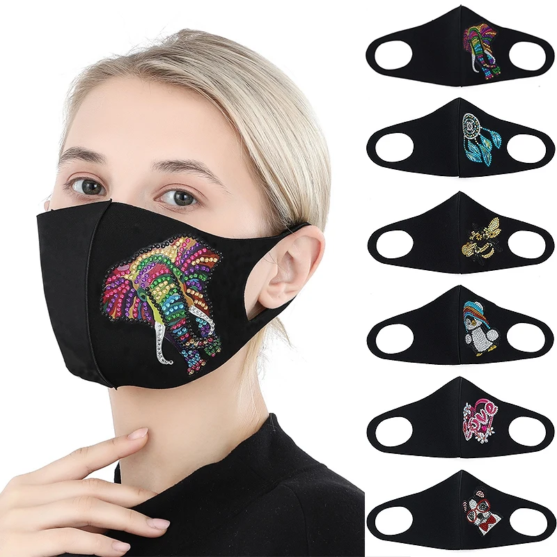 Набор для алмазной живописи 5D сделай сам маска из страз в виде животных вечеринки