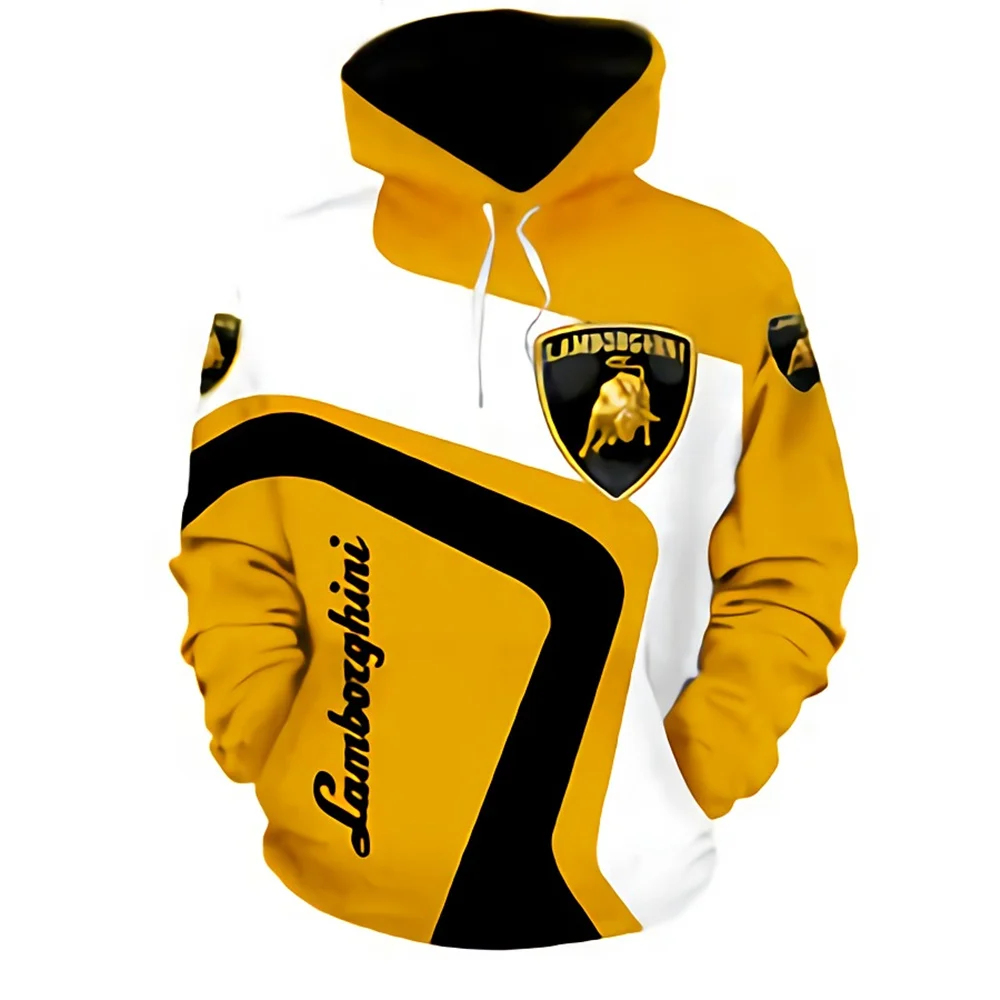 

2022 nova moda masculina hoodie logotipo do carro 3d impressão digital corrida jaqueta streetwear diversão hoodie