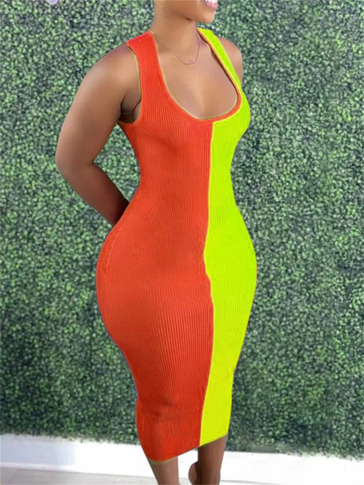 

Платье женское длинное с открытой спиной и низким вырезом, 2 цвета