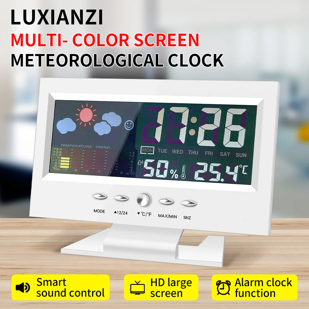 

LUXIANI Метеостанция с управлением звуком