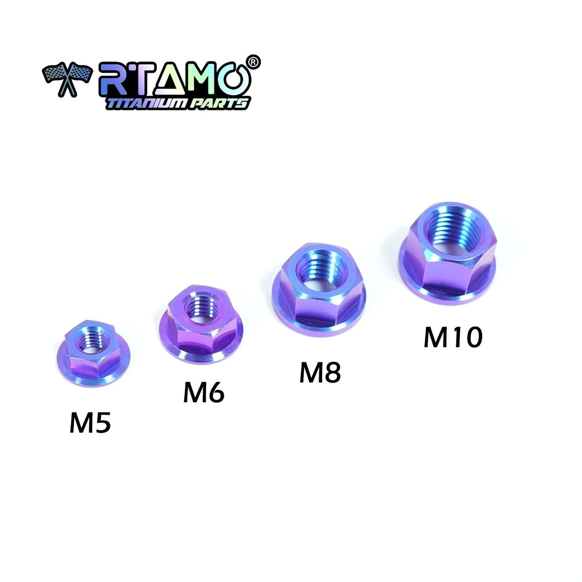 Титановая гайка M5 M6 M8 M10 M12 M14 для мотоцикла велосипеда автомобиля Gr5 (1 шт.)