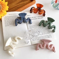 large solid hair claws clip big hair crabs thick hair clips claw clamps for women girls ponytail bath hair accessories