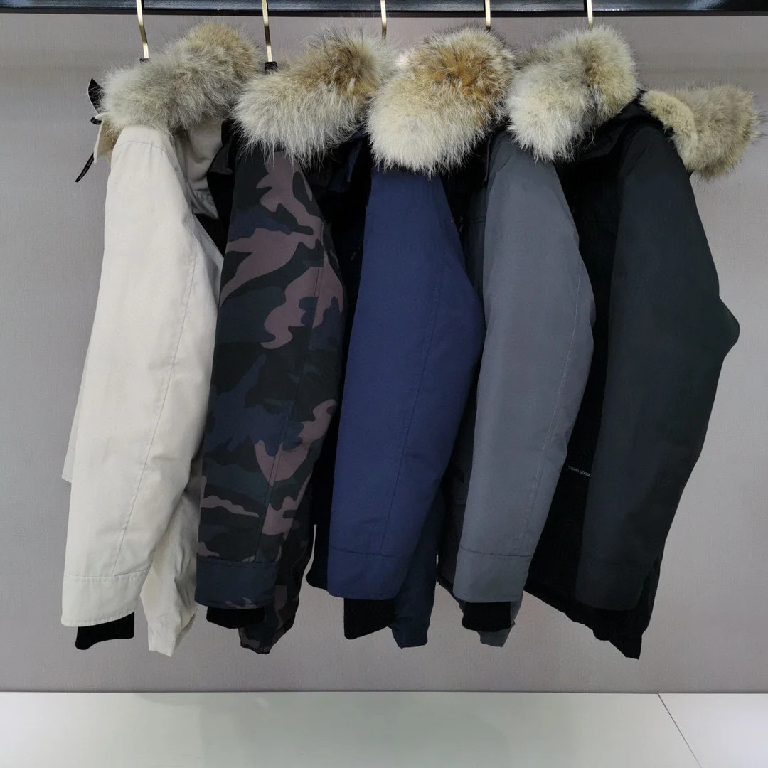 Мужская стильная зимняя теплая куртка Классическая Повседневная пуховая от