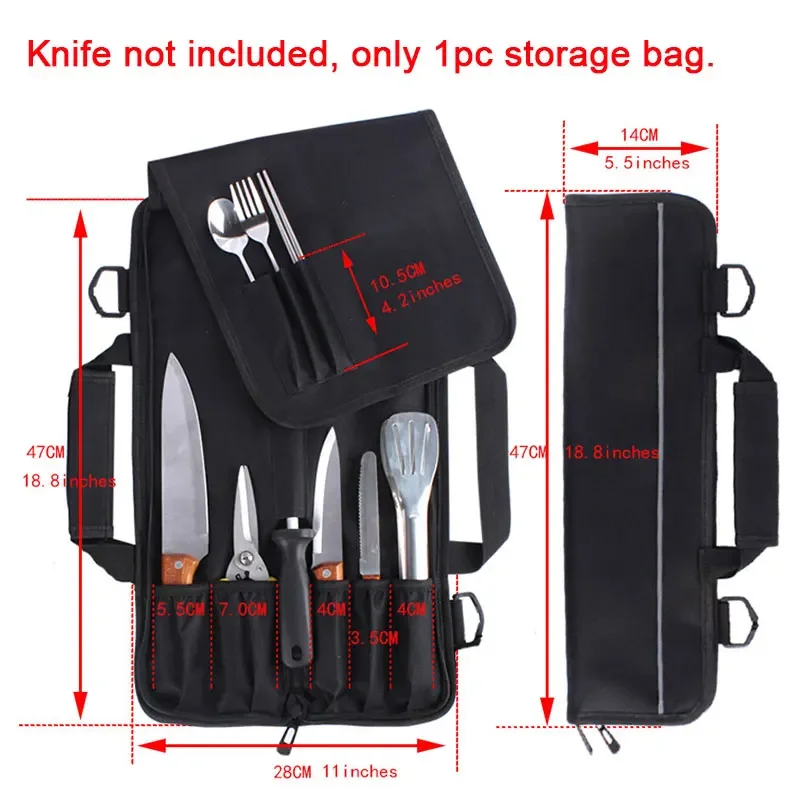 

Сумка для ножей шеф-повара Oxford black