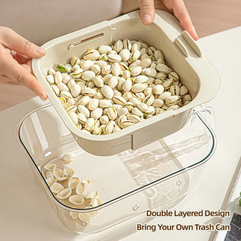 Бытовая корзина для мытья овощей выдвижная кухонная гостиной дренажная фруктов