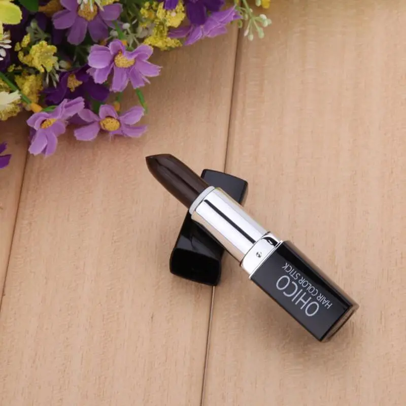 

1pcs Hair Color Modified Crayon Stick 4 Colors Disposable Cover White Hair Color Dye Root Lipstick Stick Dye Hot